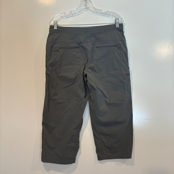 LL Bean Womens‎ Gray Comfort Trail Crop Pants Capris Size 10 Reg Nylon Spandex - Picture 2 of 5